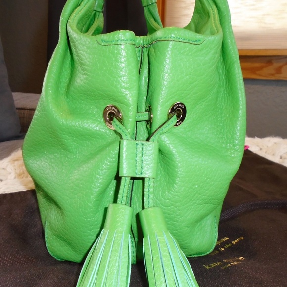 Kate Spade Southport Stevie Bag Green Leather - Picture 3 of 8
